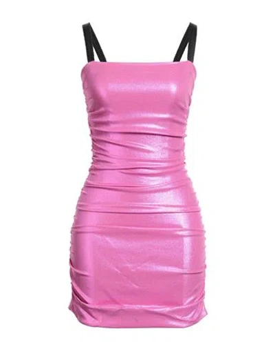 Dolce & Gabbana Woman Mini Dress Fuchsia Size 2 Viscose, Elastane In Pink