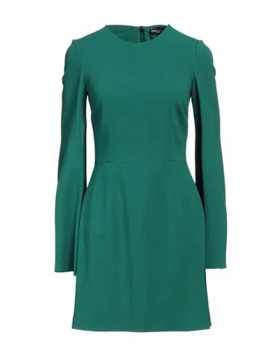 Dolce & Gabbana Woman Mini Dress Green Size 12 Viscose, Acetate, Elastane