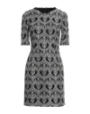 Dolce & Gabbana Woman Mini Dress Grey Size 2 Acetate, Polyamide, Elastane In Grey