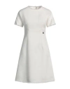 Dolce & Gabbana Raschel Tweed Midi Dress With Dg Logo In White