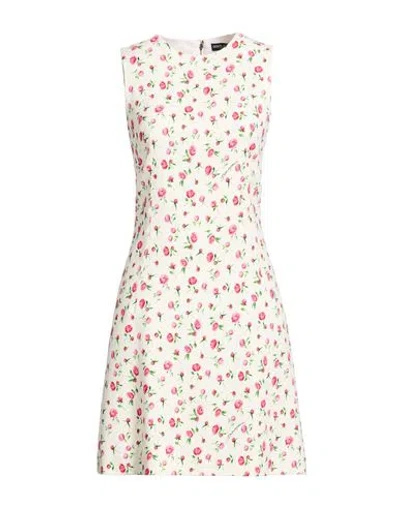 Dolce & Gabbana Woman Mini Dress Ivory Size 6 Viscose, Elastane In White
