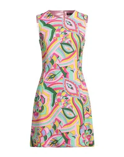 Dolce & Gabbana Woman Mini Dress Light Green Size 6 Viscose, Cotton