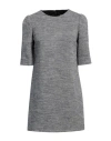 Dolce & Gabbana Woman Mini Dress Light Grey Size 6 Cotton, Wool, Polyamide In Grey