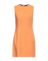 Dolce & Gabbana Woman Mini Dress Orange Size 8 Wool In Orange