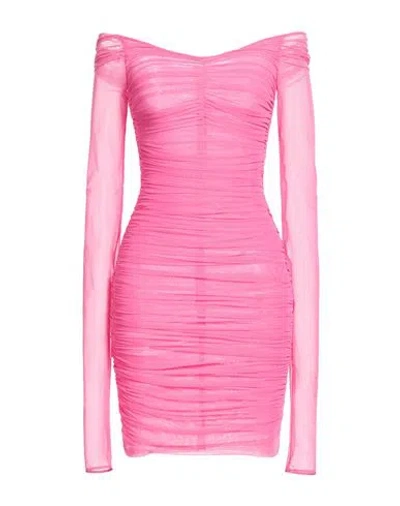 Dolce & Gabbana Woman Mini Dress Pink Size 2 Polyamide, Elastane