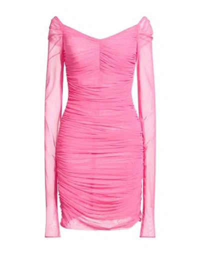 Dolce & Gabbana Woman Mini Dress Pink Size 8 Polyamide, Elastane