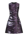 Dolce & Gabbana Woman Mini Dress Plum Size 8 Polyester, Metallic Polyester