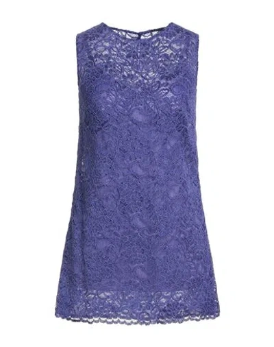 Dolce & Gabbana Woman Mini Dress Purple Size 8 Viscose, Polyamide