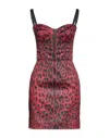 Dolce & Gabbana Short Dresses In Red