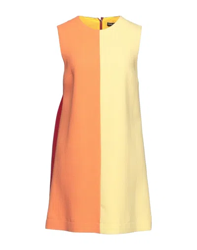 Dolce & Gabbana Short Dresses In Yellow