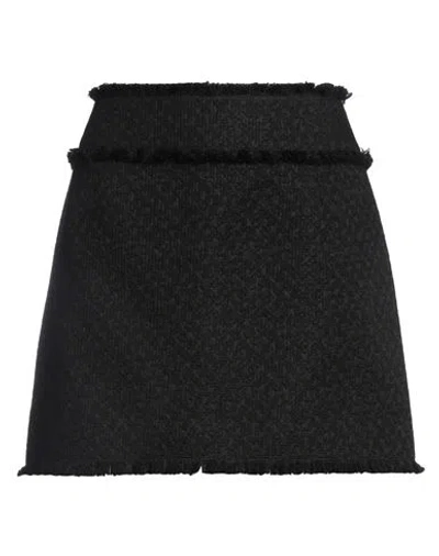 Dolce & Gabbana Woman Mini Skirt Black Size 12 Virgin Wool, Viscose, Polyamide