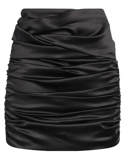Dolce & Gabbana Woman Mini Skirt Black Size 4 Silk, Elastane