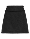 Dolce & Gabbana Black Wool Blend Miniskirt
