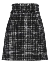 Dolce & Gabbana Tweed Mini Skirt In Black