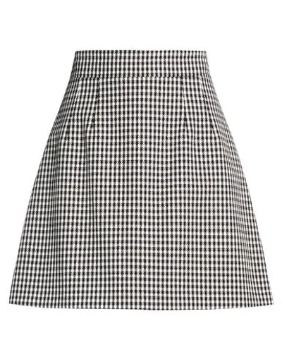 Dolce & Gabbana Woman Mini Skirt Black Size 8 Cotton, Virgin Wool, Polyamide