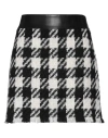 DOLCE & GABBANA DOLCE & GABBANA WOMAN MINI SKIRT BLACK SIZE 8 VIRGIN WOOL, MOHAIR WOOL, POLYURETHANE, POLYAMIDE, POL