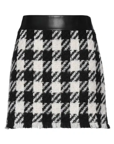 Dolce & Gabbana Woman Mini Skirt Black Size 6 Virgin Wool, Mohair Wool, Polyurethane, Polyamide, Pol