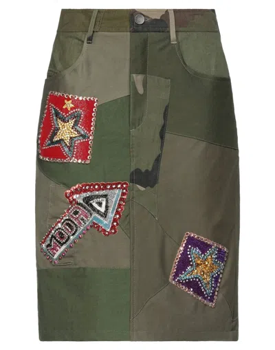 Dolce & Gabbana Midi Skirts In Green