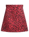 Dolce & Gabbana Woman Mini Skirt Red Size 10 Cotton, Viscose In Red