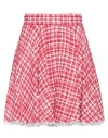 Dolce & Gabbana Woman Mini Skirt Red Size 2 Cotton, Acrylic, Polyester, Polyamide In Red