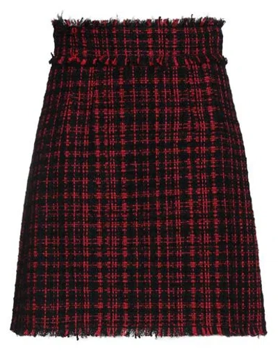 Dolce & Gabbana Woman Mini Skirt Red Size 8 Cotton, Synthetic Fibers, Alpaca Wool, Mohair Wool, Wool