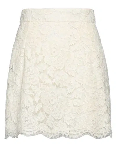 Dolce & Gabbana Woman Midi Skirt White Size 4 Viscose, Cotton, Polyamide, Elastane, Silk