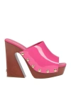Dolce & Gabbana Patent Leather Clogs In Pink