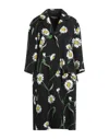 Dolce & Gabbana Woman Overcoat & Trench Coat Black Size 0 Viscose, Polyamide In Black