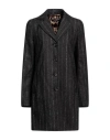 Dolce & Gabbana Woman Overcoat & Trench Coat Charcoal Size 8 Alpaca Wool, Cotton, Polyamide In Grey