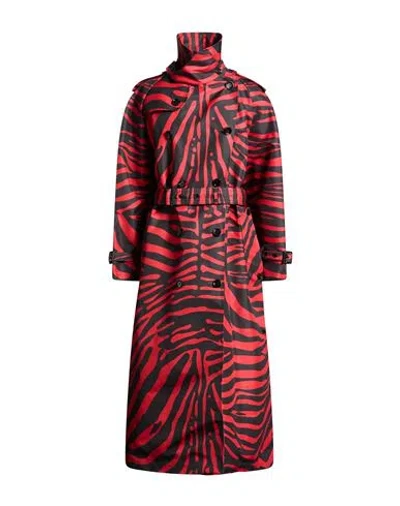 Dolce & Gabbana Woman Overcoat & Trench Coat Red Size 2 Polyester