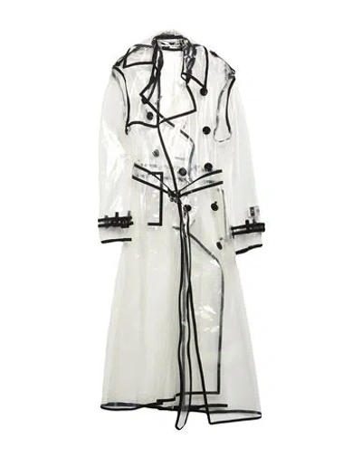 Dolce & Gabbana Woman Overcoat & Trench Coat Transparent Size 2 Polyurethane, Cotton, Acetate In Gray