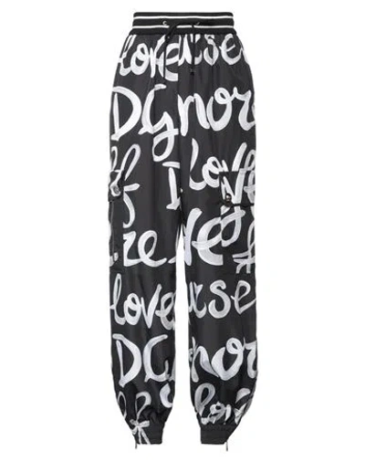 Dolce & Gabbana Woman Pants Black Size 6 Polyester, Silk, Polyamide, Elastane