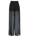Dolce & Gabbana Loose Black Pants With Detachable Culottes In Stretch Silk Chiffon Woman In Black