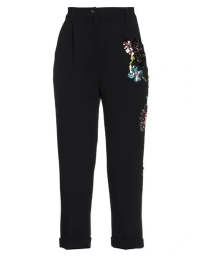 Dolce & Gabbana Woman Pants Black Size 6 Virgin Wool, Elastane