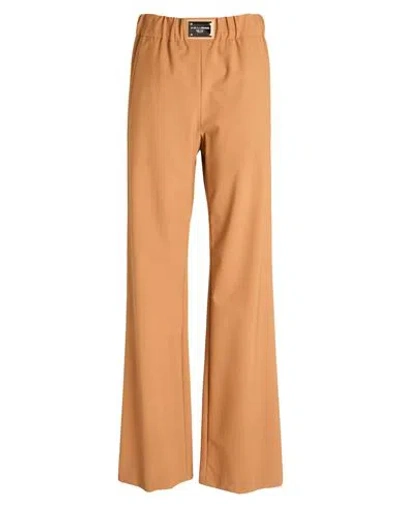 Dolce & Gabbana Woman Pants Camel Size 4 Wool, Polyester, Elastane In Brown