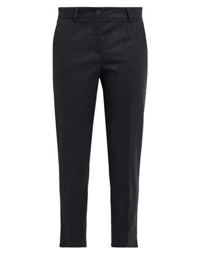 Dolce & Gabbana Woman Pants Charcoal Size 10 Virgin Wool, Elastane In Black
