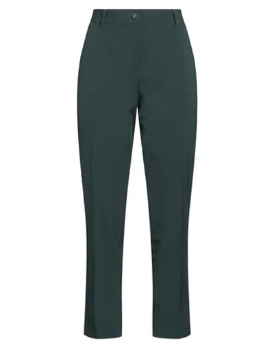 Dolce & Gabbana Woman Pants Dark Green Size 8 Polyester, Virgin Wool, Elastane