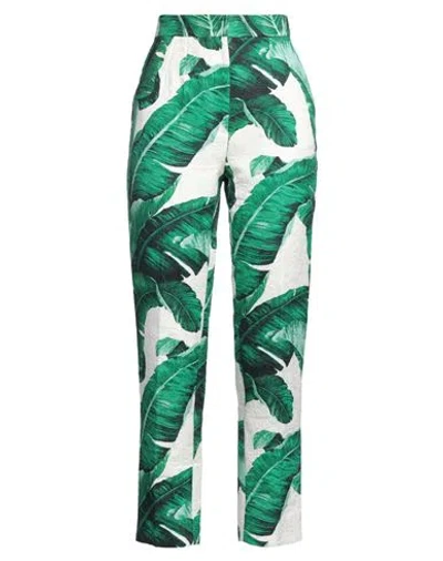 Dolce & Gabbana Woman Pants Emerald Green Size 2 Cotton, Silk