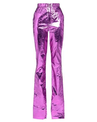 Dolce & Gabbana Woman Pants Fuchsia Size 0 Polyester In Pink