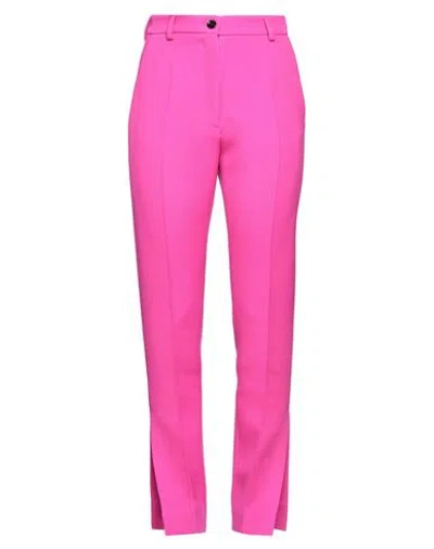 Dolce & Gabbana Woman Pants Fuchsia Size 10 Virgin Wool In Pink