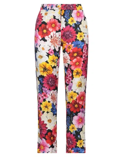 Dolce & Gabbana Woman Pants Fuchsia Size 6 Cotton, Viscose, Elastane