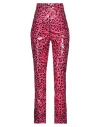 Dolce & Gabbana Woman Pants Fuchsia Size 8 Polyurethane, Polyester In Pink