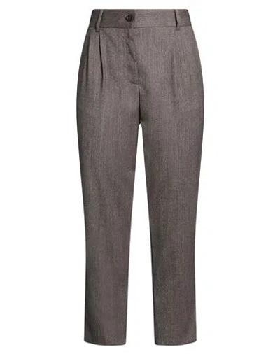 Dolce & Gabbana Woman Pants Grey Size 6 Virgin Wool, Elastane In Gray