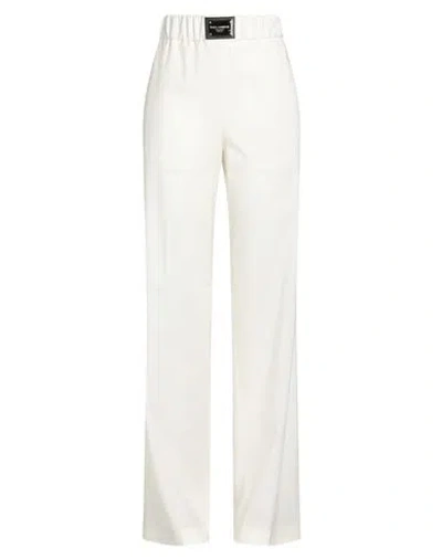 Dolce & Gabbana Woman Pants Ivory Size 6 Wool, Polyester, Elastane In White