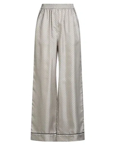 Dolce & Gabbana Woman Pants Light Grey Size 6 Silk In Gray