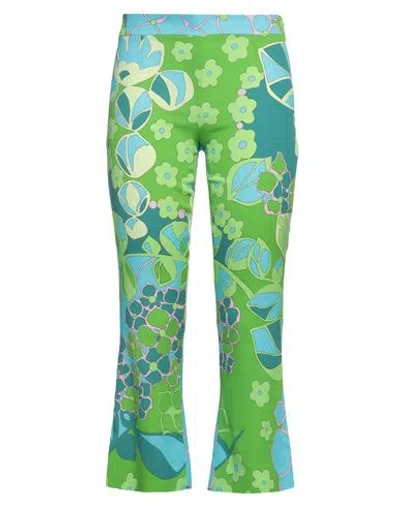 Dolce & Gabbana Woman Pants Lime Green Size 10 Silk, Elastane