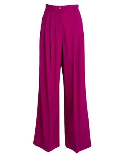 Dolce & Gabbana Woman Pants Mauve Size 10 Virgin Wool, Elastane In Red