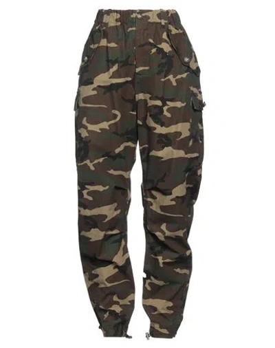 Dolce & Gabbana Woman Pants Military Green Size 6 Cotton