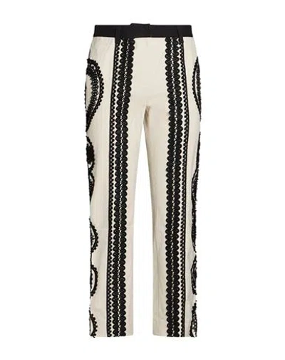 Dolce & Gabbana Woman Pants Off White Size 8 Cotton, Viscose, Silk, Elastane, Polyester