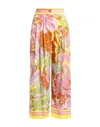 Dolce & Gabbana 60s-print Charmeuse Culottes In Orange